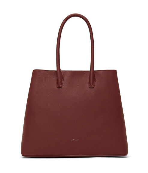 KRISTA Vegan Satchel - Purity | Color: Red - variant::beet