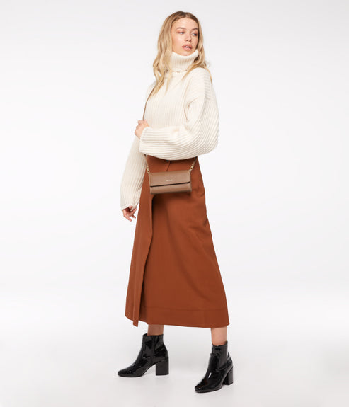 DREWMED Vegan Crossbody Bag - Vintage | Color: Tan - variant::soy--