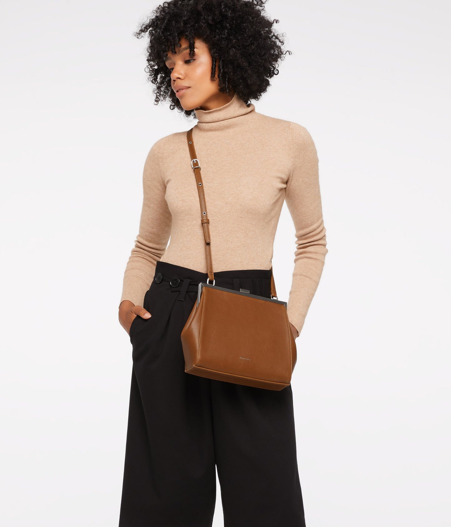 REIKA Vegan Frame Crossbody Bag - Vintage | Color: Green - variant::sage