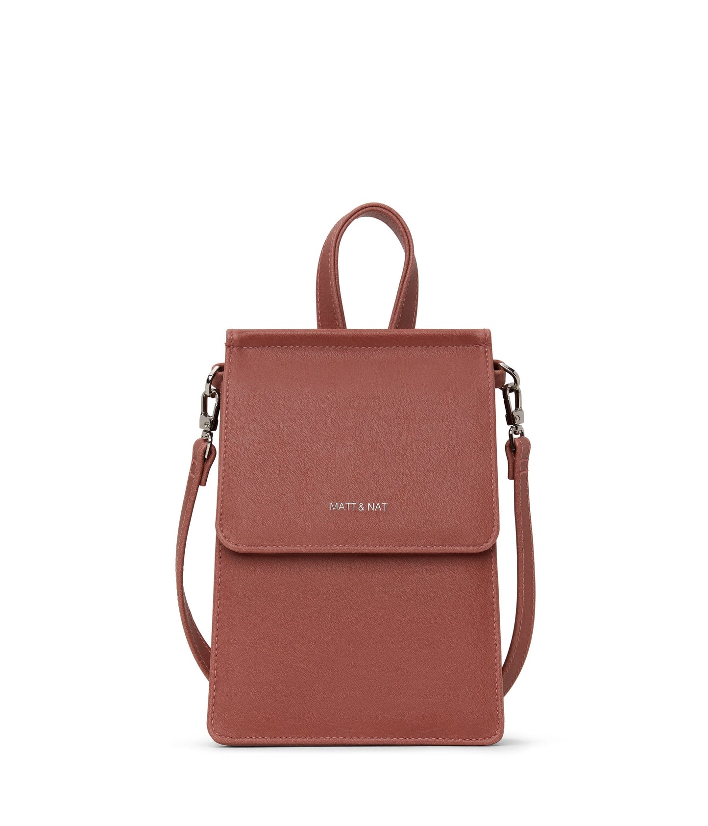 THESSA Vegan Crossbody Bag - Vintage | Color: Pink - variant::heirloom