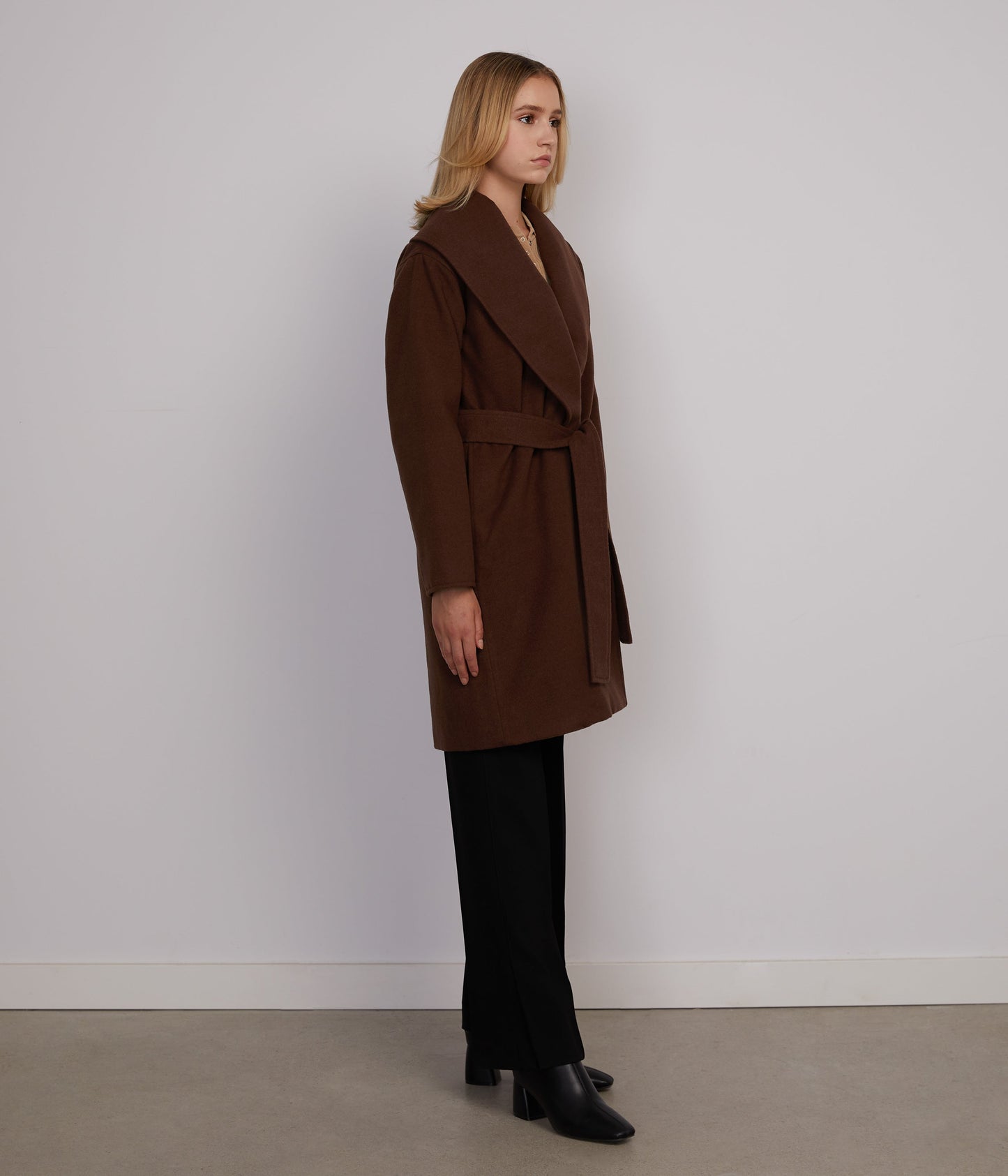 SOHEE Women's Vegan Coat | Color: Brown - variant::chestnut