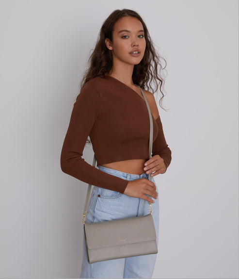 DREWLG Large Vegan Crossbody Bag - Vintage | Color: Red - variant::barn