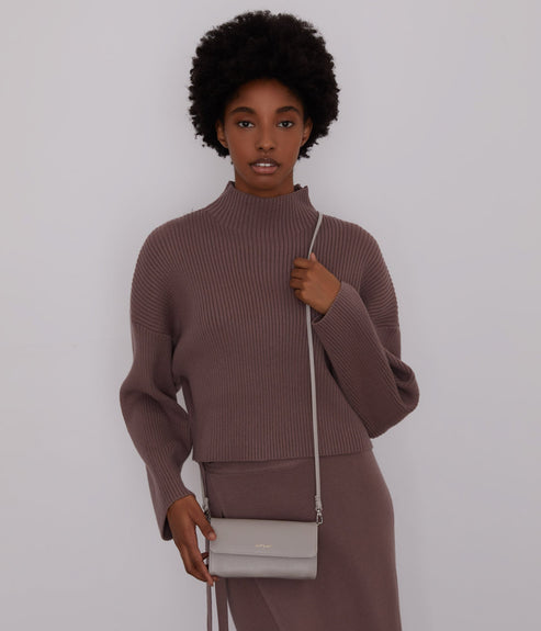 DREWMED Vegan Crossbody Bag - Vintage | Color: Grey - variant::wave