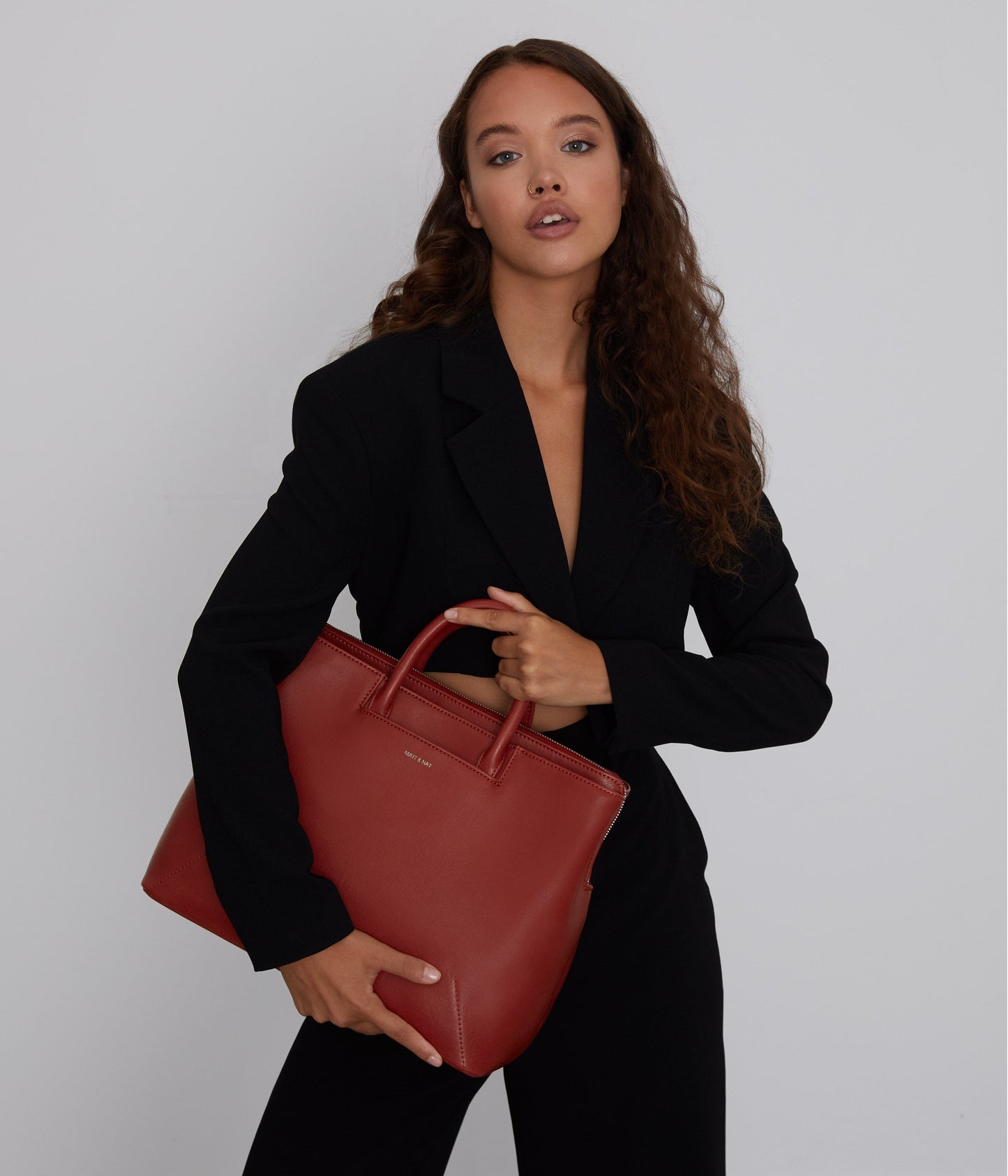 KINTLA Vegan Satchel - Vintage | Color: Red - variant::barn