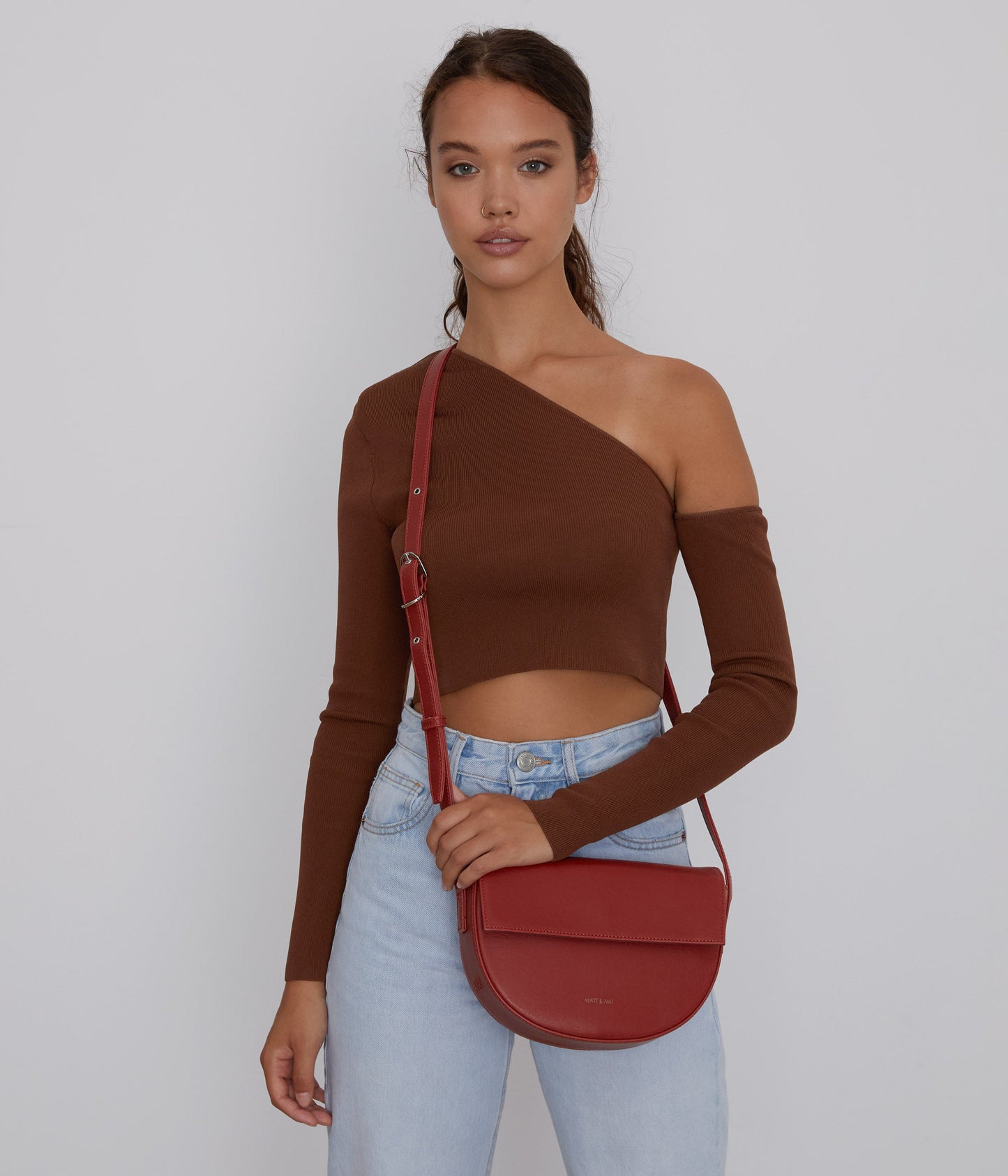 RITH Vegan Saddle Bag - Vintage | Color: Grey - variant::wave