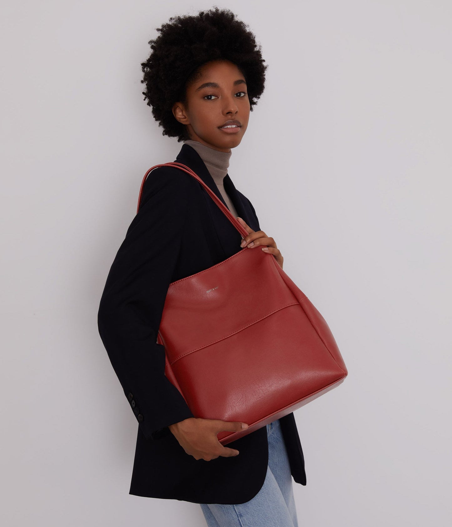 WILLA Vegan Tote Bag - Vintage | Color: Grey - variant::wave