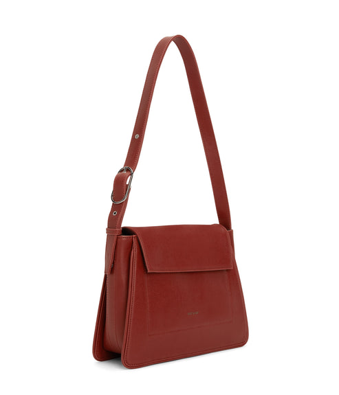 LEIA Vegan Shoulder Bag - Vintage | Color: Red - variant::barn