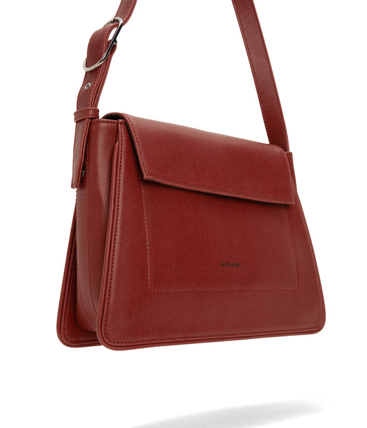 LEIA Vegan Shoulder Bag - Vintage | Color: Red - variant::barn