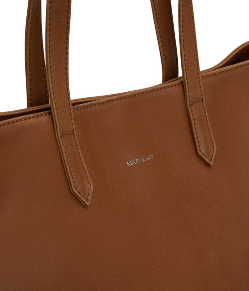 SCHLEPP Vegan Tote Bag - Vintage | Color: Brown - variant::chili