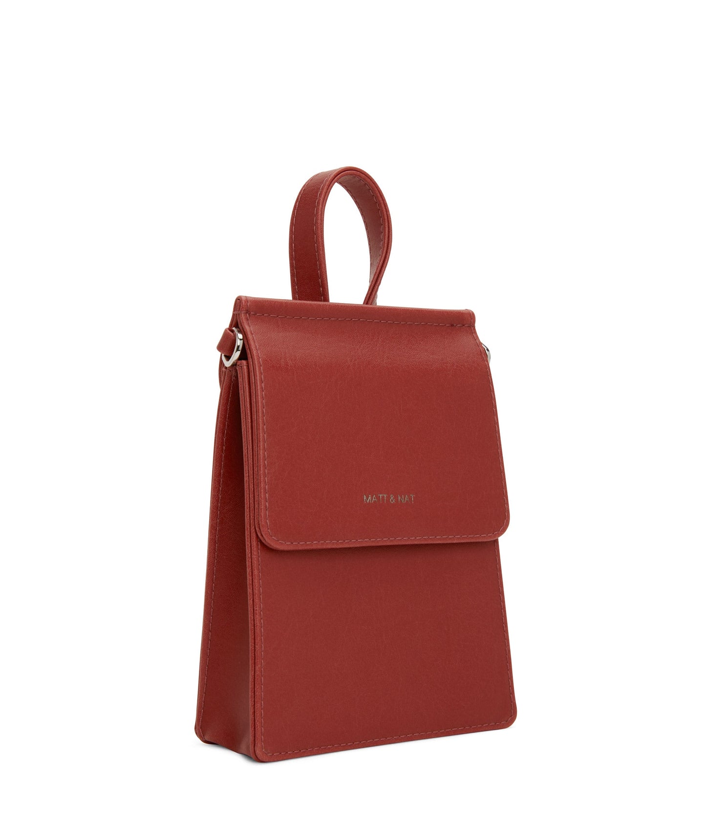 THESSA Vegan Crossbody Bag - Vintage | Color: Red - variant::barn