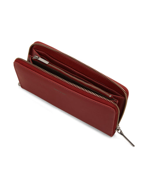 ELM Vegan Continental Wallet - Vintage | Color: Red - variant::barn