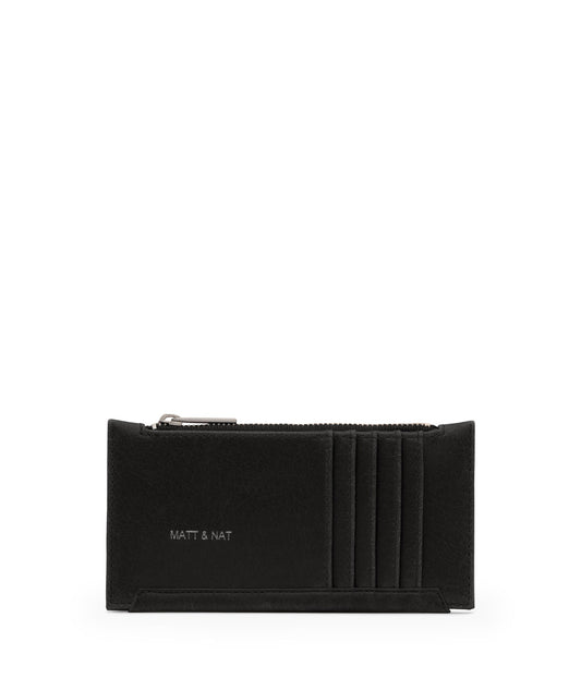 JESSE Slim Vegan Wallet - Vintage | Color: Black - variant::black