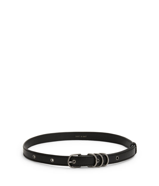 JULEP Women's Vegan Skinny Belt | Color: Black - variant::black