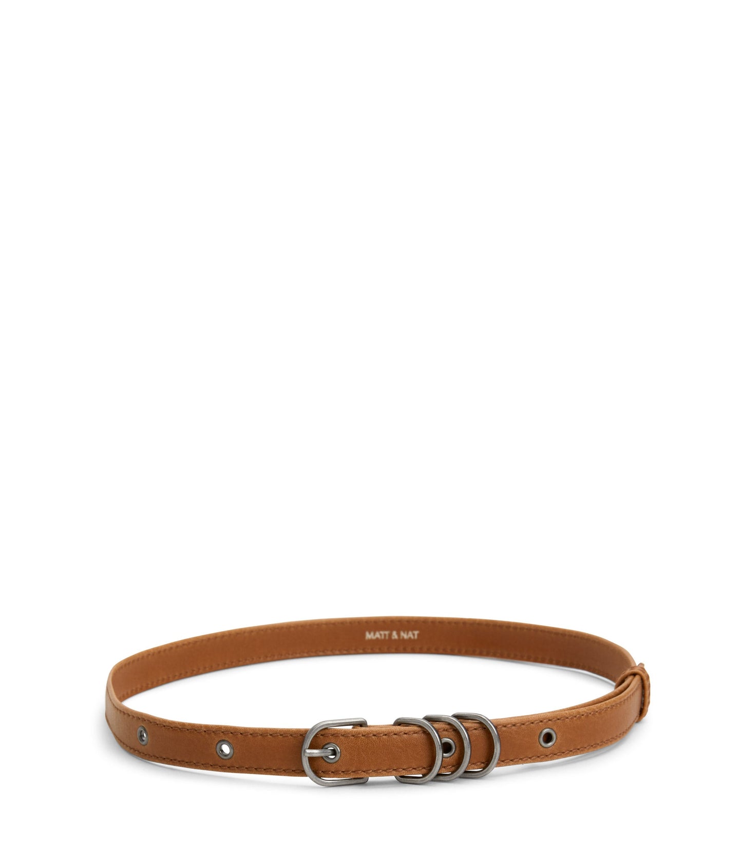 JULEP Women's Vegan Skinny Belt | Color: Brown - variant::chili