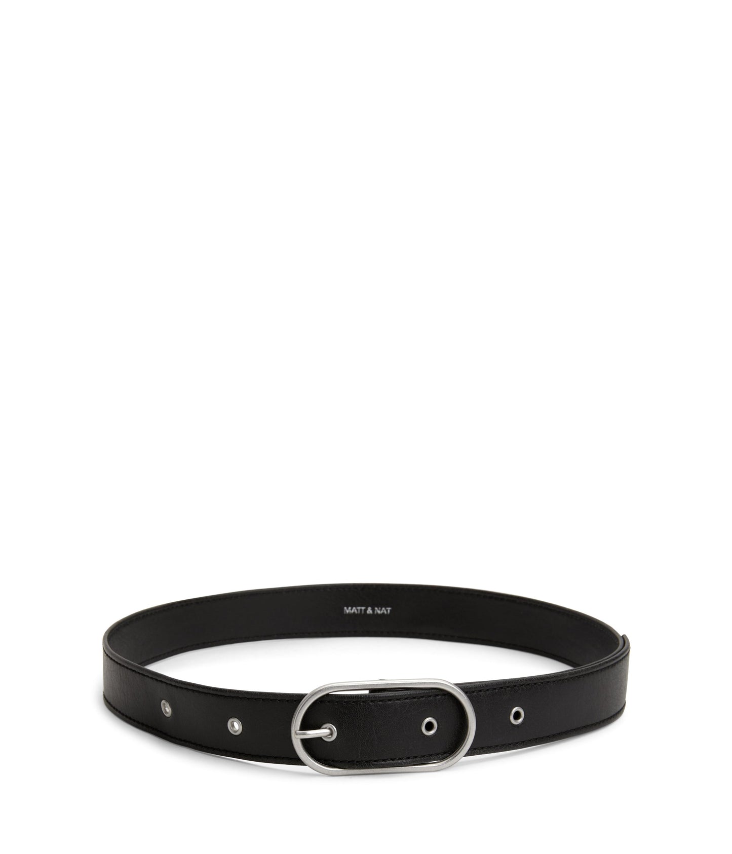 NEIL Women's Vegan Leather Belt | Color: Black - variant::black