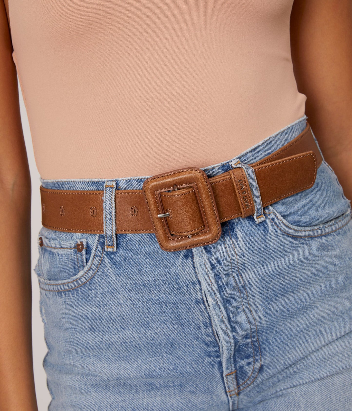 SARRA Women's Vegan Waist Belt | Color: Brown - variant::chili