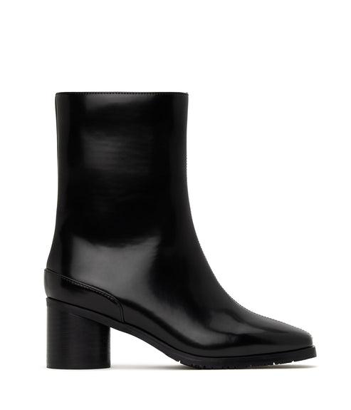 LIAM Women's Vegan High Heel Boots | Color: Black - variant::black