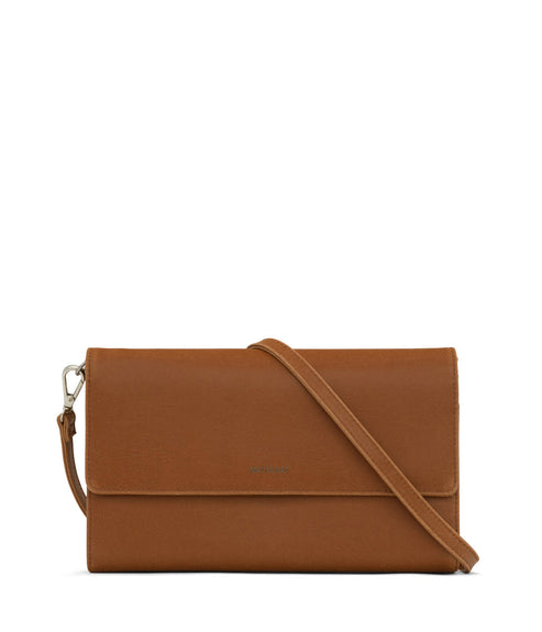 DREWLG Large Vegan Crossbody Bag - Vintage | Color: Brown - variant::chili