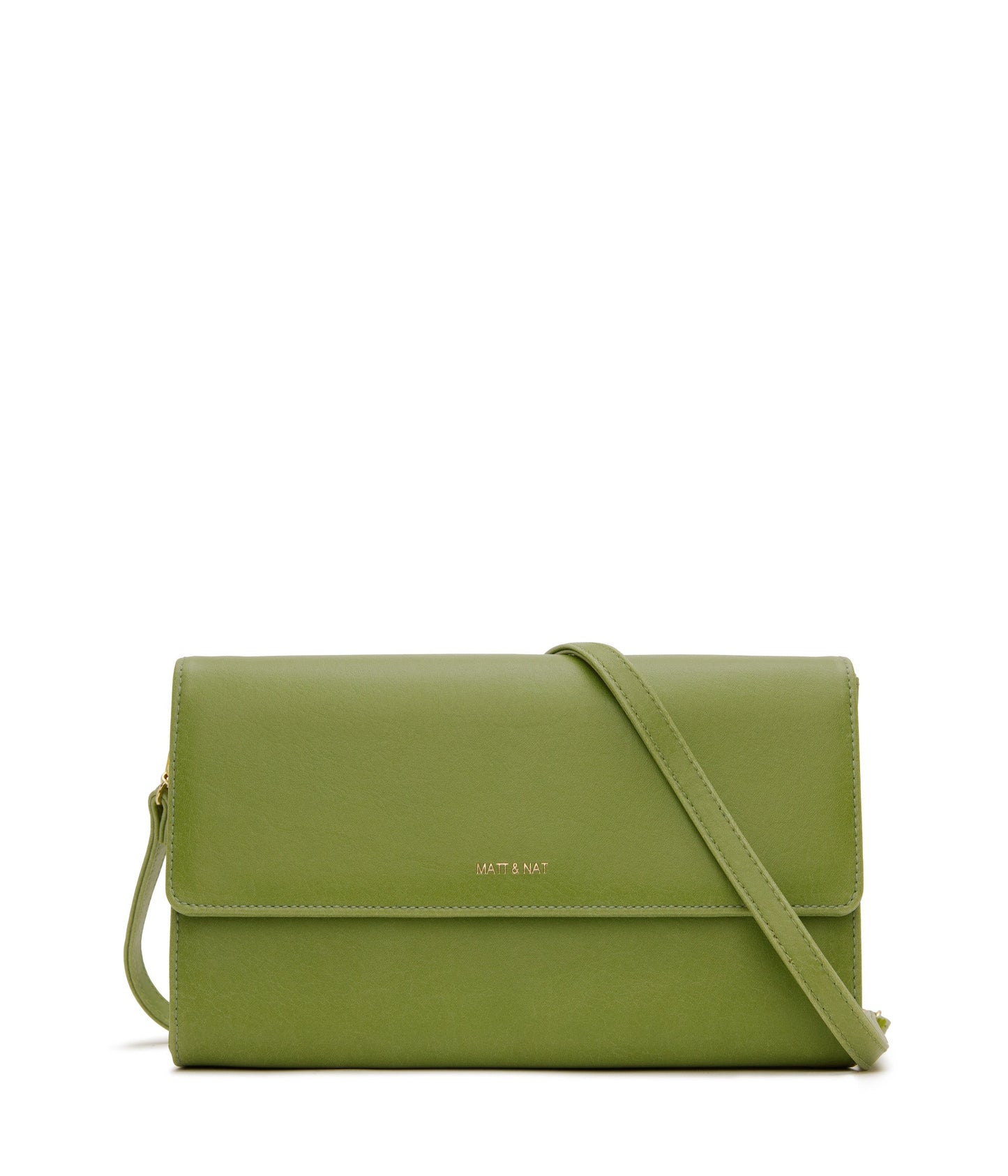 DREWLG Large Vegan Crossbody Bag - Vintage | Color: Green - variant::frog