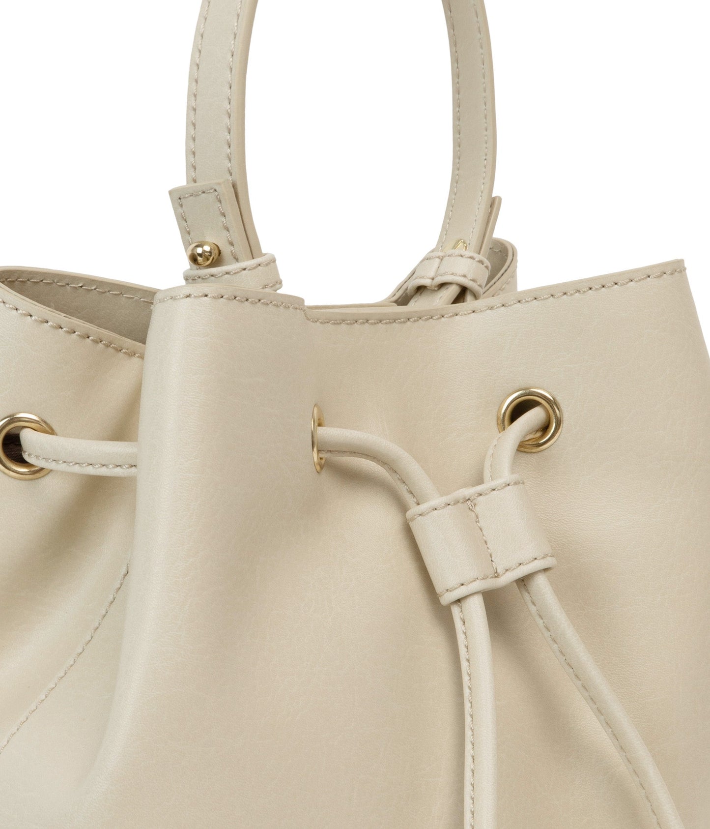 DUPONT Vegan Bucket Bag - Vintage | Color: White - variant::vanilla