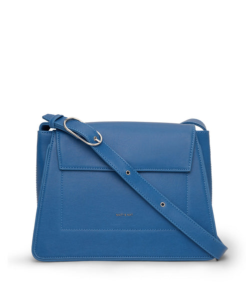 LEIA Vegan Shoulder Bag - Vintage | Color: Blue - variant::bluejay