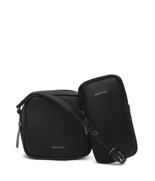 SWAE Vegan Crossbody Bag - Vintage | Color: Black - variant::black