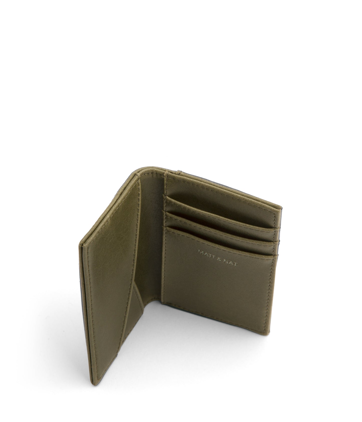 YORK Vegan Card Holder - Vintage | Color: Green - variant::olive