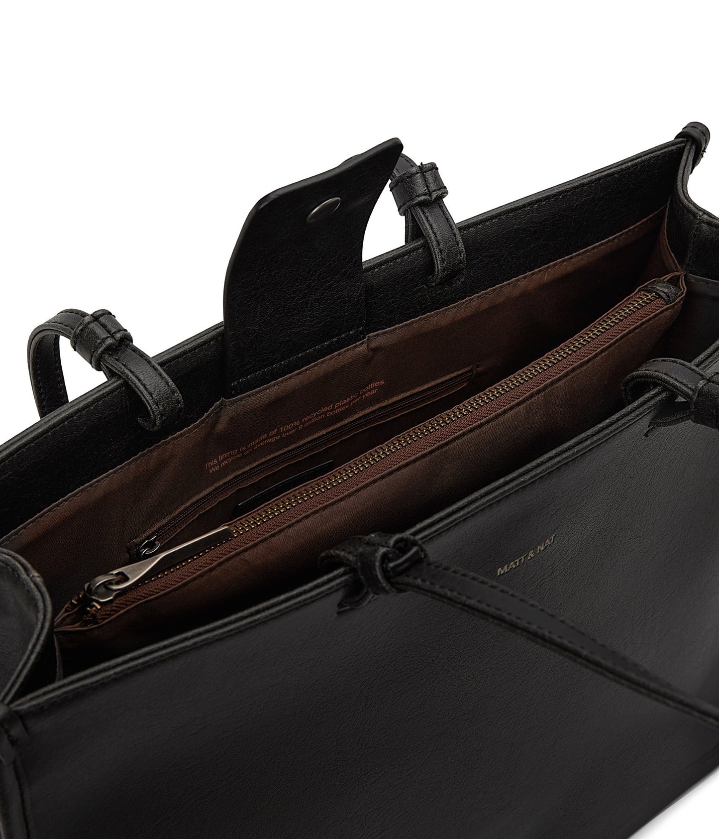 CALINA Vegan Tote Bag - Vintage | Color: Black - variant::black