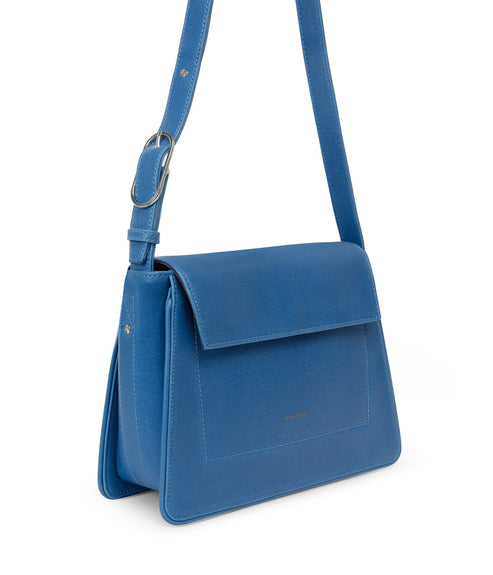 LEIA Vegan Shoulder Bag - Vintage | Color: Blue - variant::bluejay