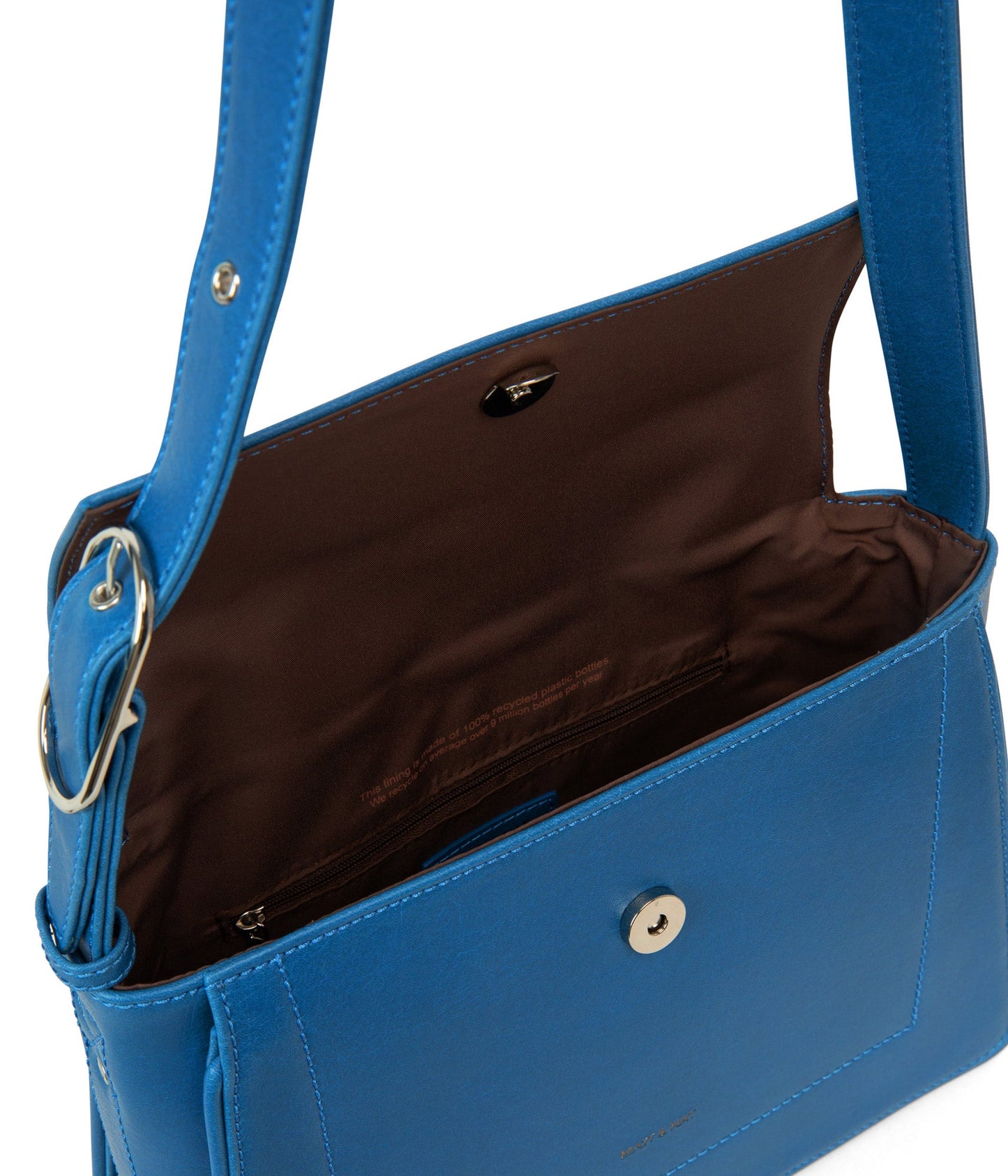 LEIA Vegan Shoulder Bag - Vintage | Color: Blue - variant::bluejay
