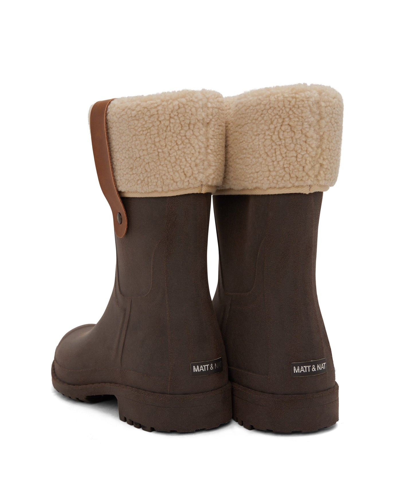 MARIA Women's Vegan Rain Boots | Color: Brown - variant::brown