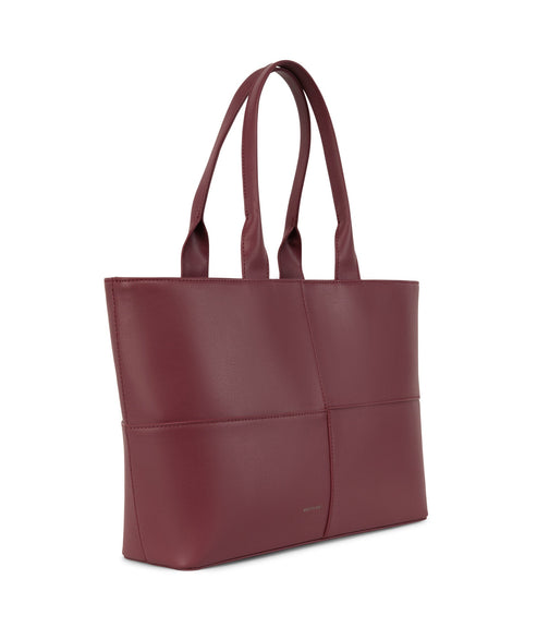 TRISTAN Vegan Tote Bag - Arbor | Color: Red - variant::beetroot