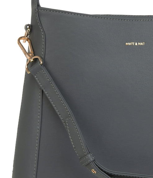 JADA Vegan Shoulder Bag - Arbor | Color: Grey - variant::mushroom