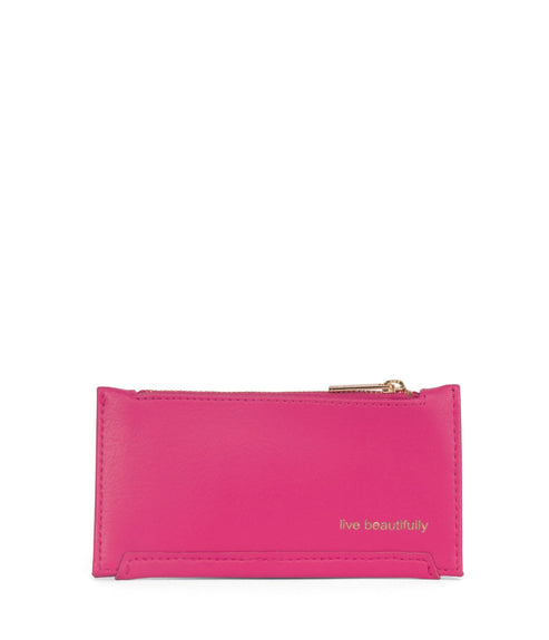 JESSE Slim Vegan Wallet - Arbor | Color: Pink - variant::dragonfruit