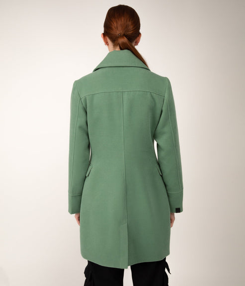 ODILIA Women's Vegan Coat | Color: Green - variant::herb