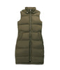 SANAH Women's Vegan Puffer Vest | Color: Green - variant::olive