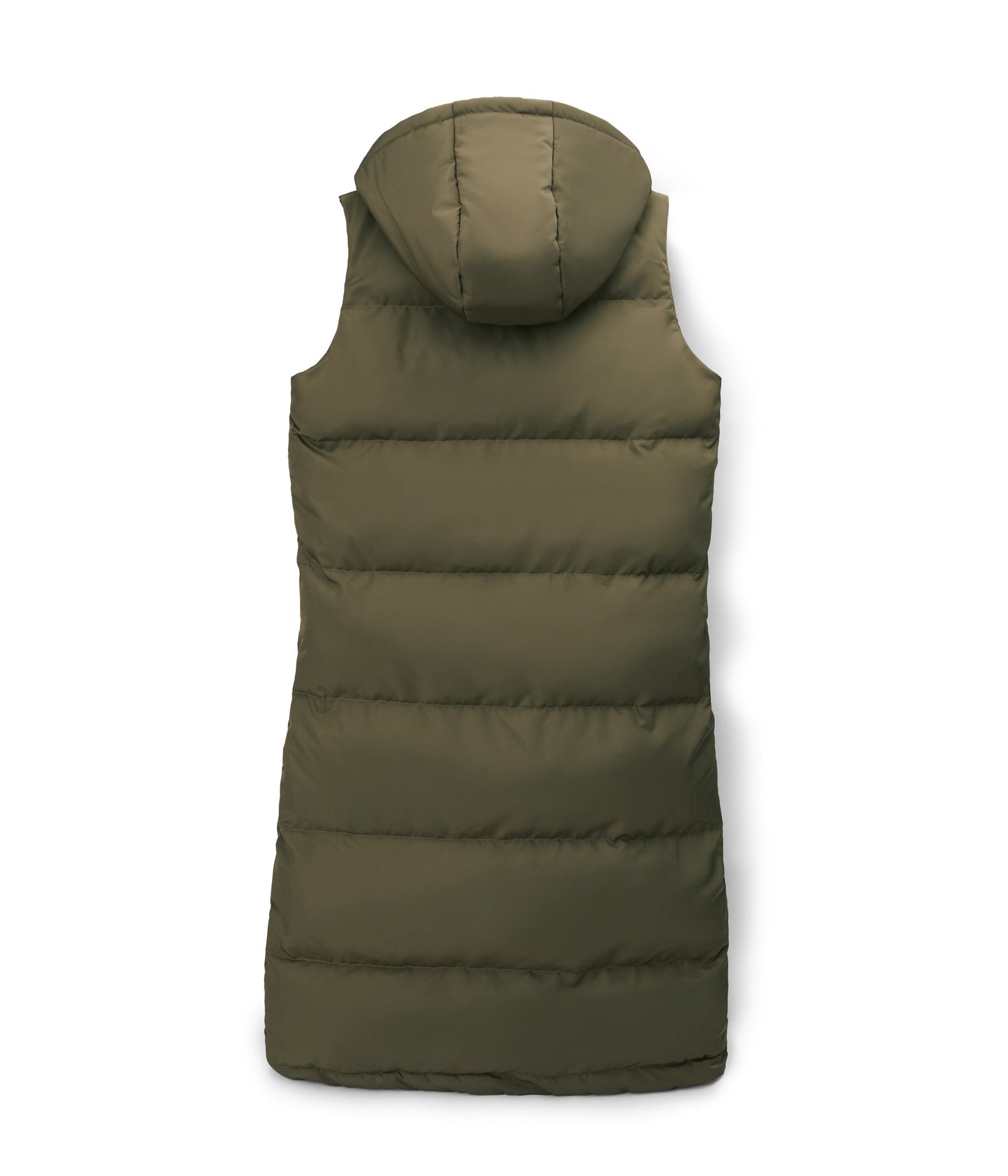 SANAH Women's Vegan Puffer Vest | Color: Green - variant::olive