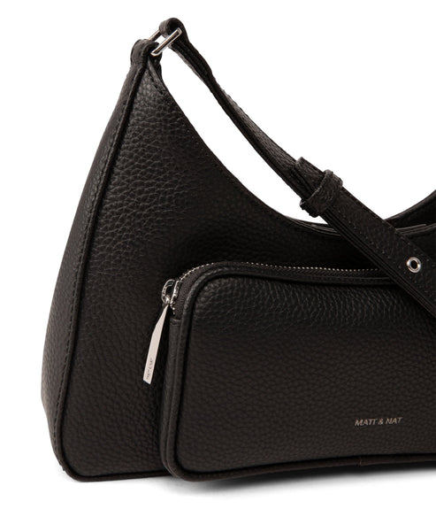 PALM Vegan Crossbody Bag - Purity| Color: Black - variant::black