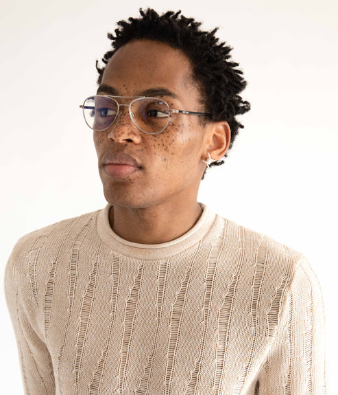 KIKKO-3 Recycled Aviator Reading Glasses | Color: Gold - variant::gold