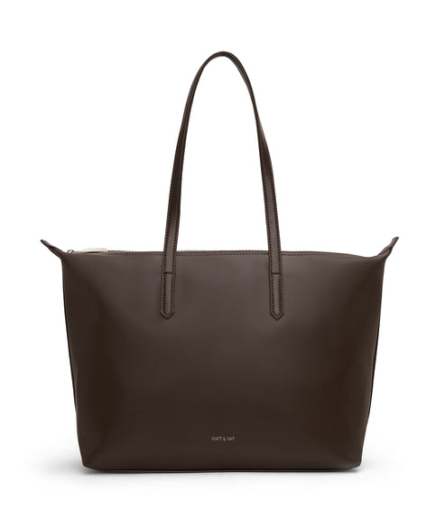 ABBI Vegan Tote Bag - Sol | Color: Brown - variant::espresso