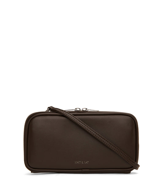 OLIV Vegan Crossbody Wallet - Sol | Color: Brown - variant::espresso