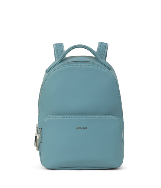 CAROSM Small Vegan Backpack - Sol | Color: Blue - variant::canal