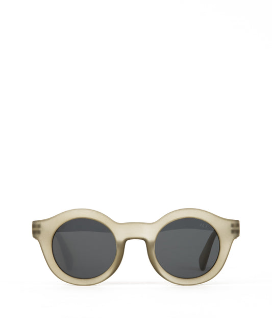 SURIE-2 Recycled Round Sunglasses | Color: Green - variant::olive