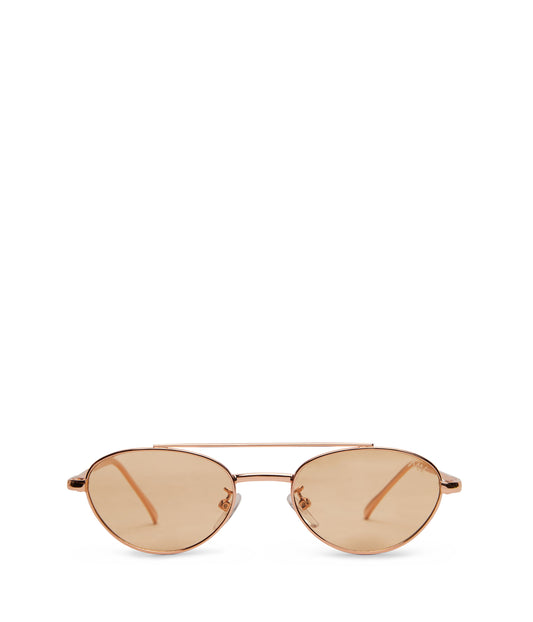 SUZI Oval Sunglasses | Color: White - variant::nude