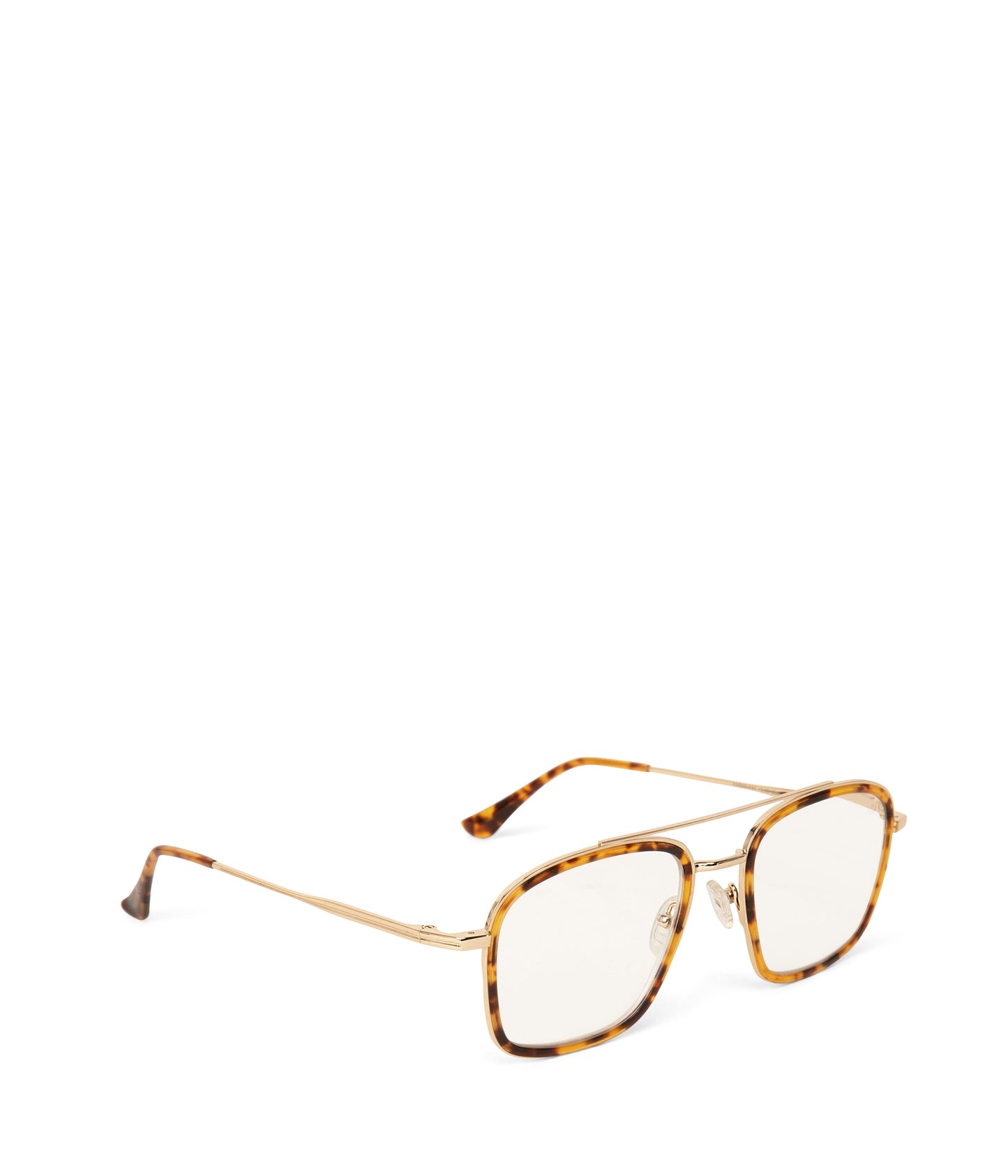 KAITO-3 Recycled Aviator Reading Glasses | Color: Brown - variant::gold