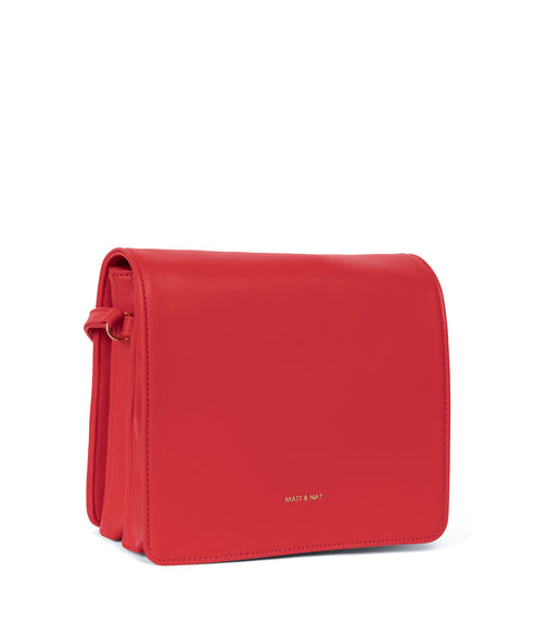 DOVER SM Vegan Crossbody Bag - Sol | Color: Red - variant::sorbet