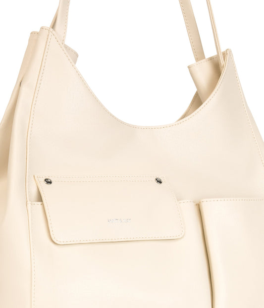 TINA Vegan Tote Bag - Arbor | Color: White, Beige - variant::macadamia