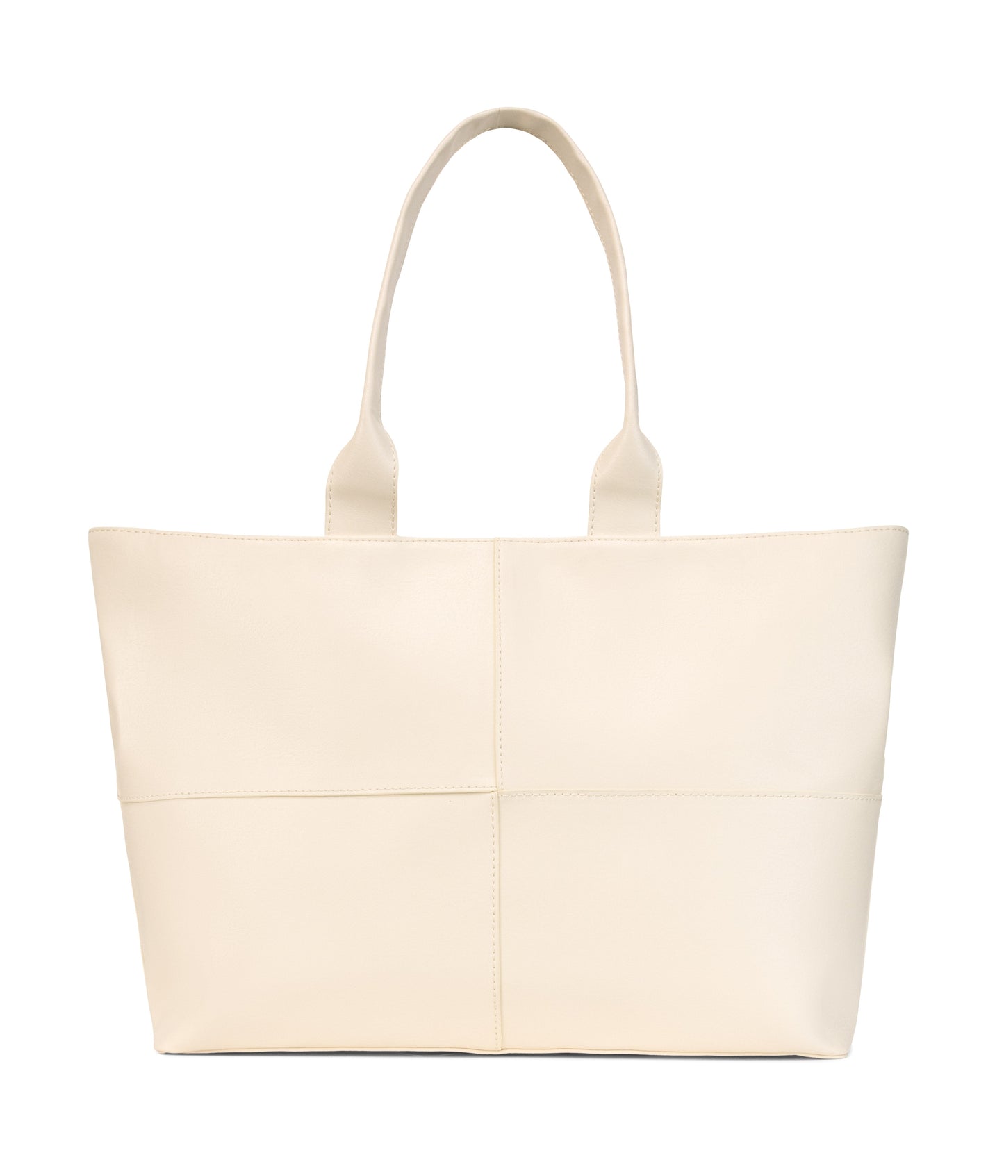 TRISTAN Vegan Tote Bag - Arbor | Color: White, Beige - variant::macadamia