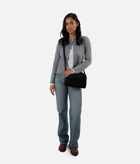 GABBY Vegan Satchel - Arbor | Color: Black - variant::black