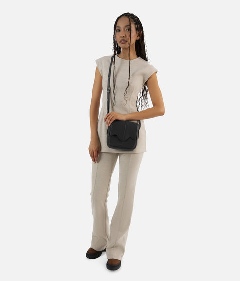 GALA Vegan Crossbody Bag - Arbor | Color: Black - variant::black